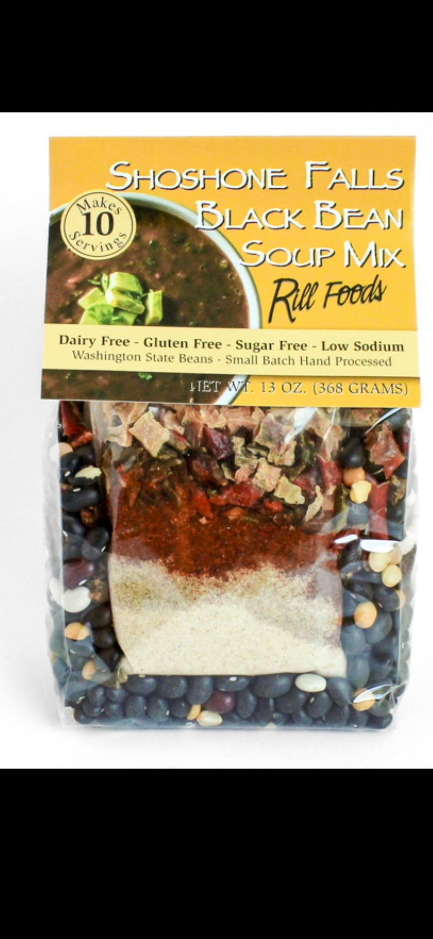 Rill Foods Shoshone Falls Black Bean Soup Mix