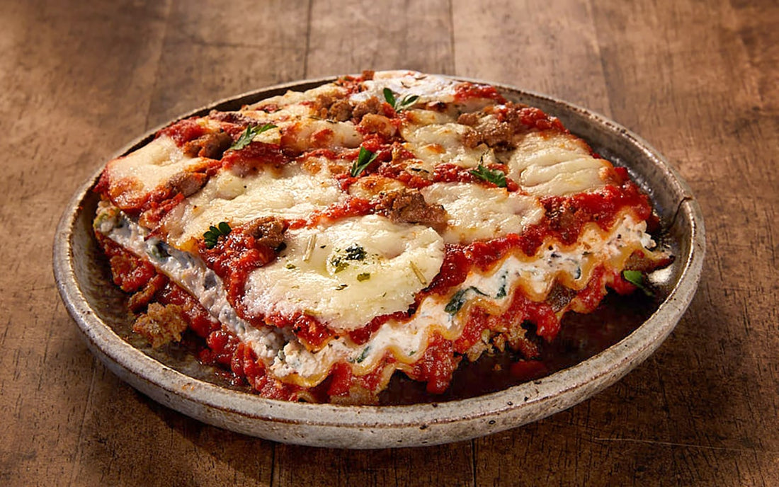 Beecher’s Cheese Curd Lasagna with Meat Sauce