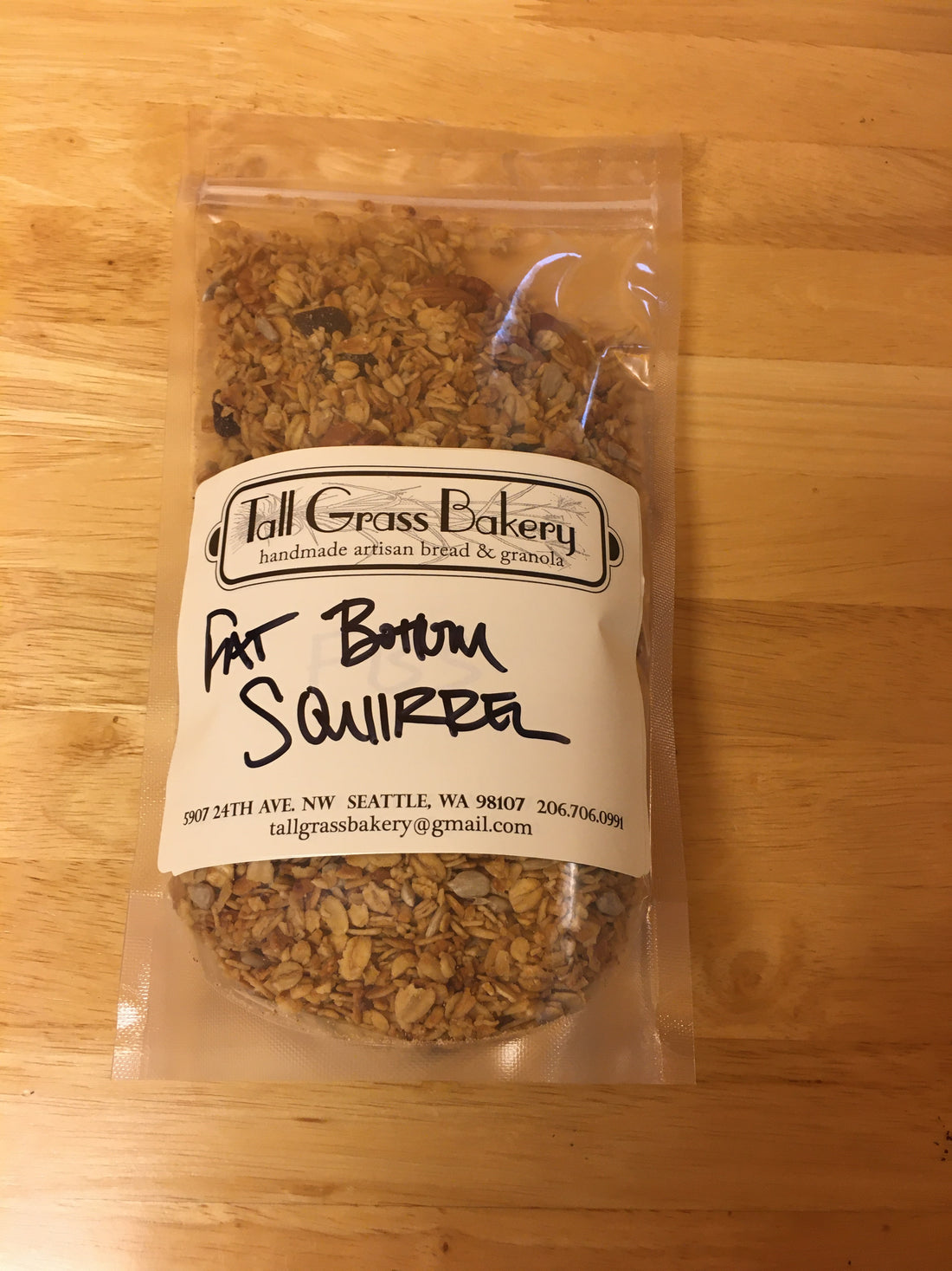 Tall Grass Bakery Handmade Organic Granola