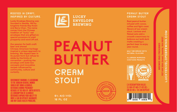 Lucky Envelope Brewing Peanut Butter Cream Stout