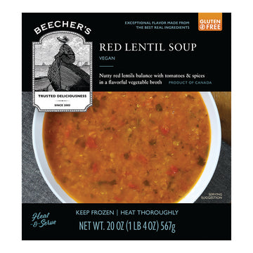 Beecher’s Vegan Red Lentil Soup