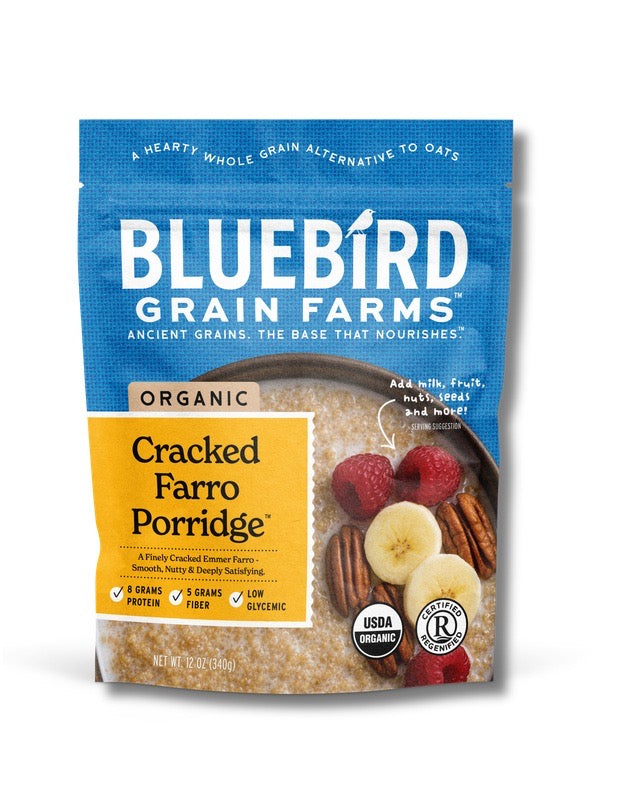 Bluebird Grain Farms Organic Cracked Farro Porridge(Certified Organic)