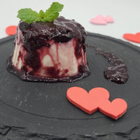 La Pasta Valentine’s Day Cherry Bourbon Panna Cotta