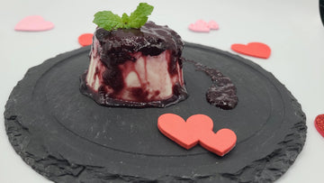 La Pasta Valentine’s Day Cherry Bourbon Panna Cotta