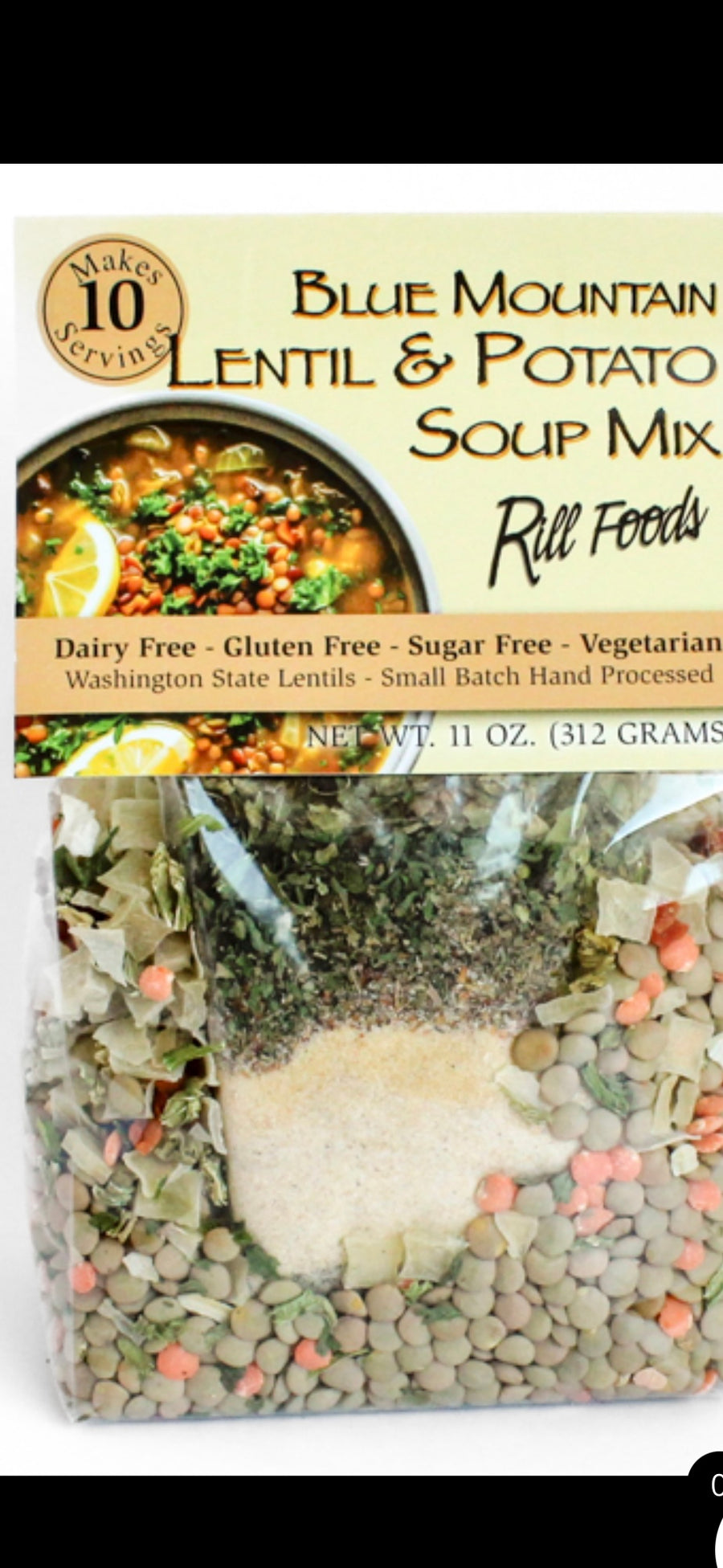 Rill Foods Blue Mountain Lentil and Potato Soup Mix