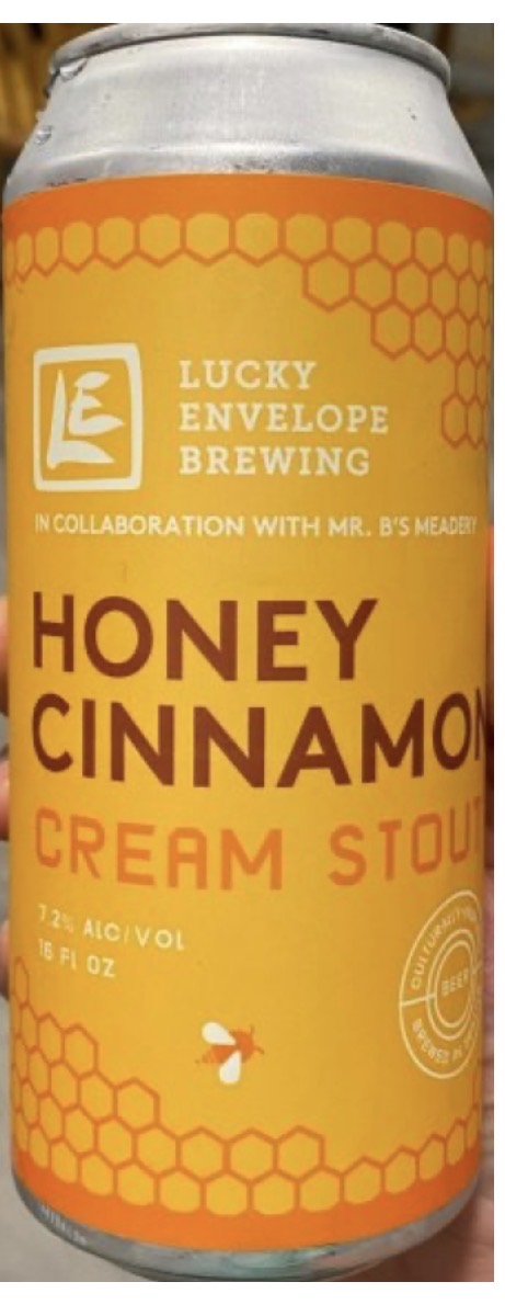 Lucky Envelope Brewing Honey Cinnamon Cream Stout