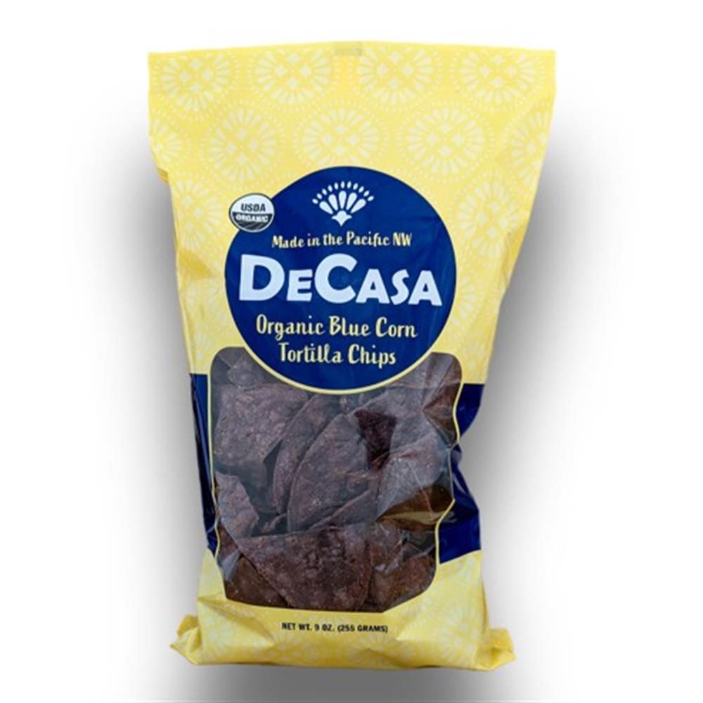 De Casa Organic Blue Corn Tortilla Chips