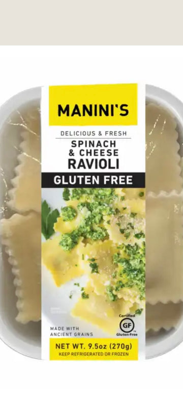 Manini’s Gluten-free Spinach and Cheese Ravioli