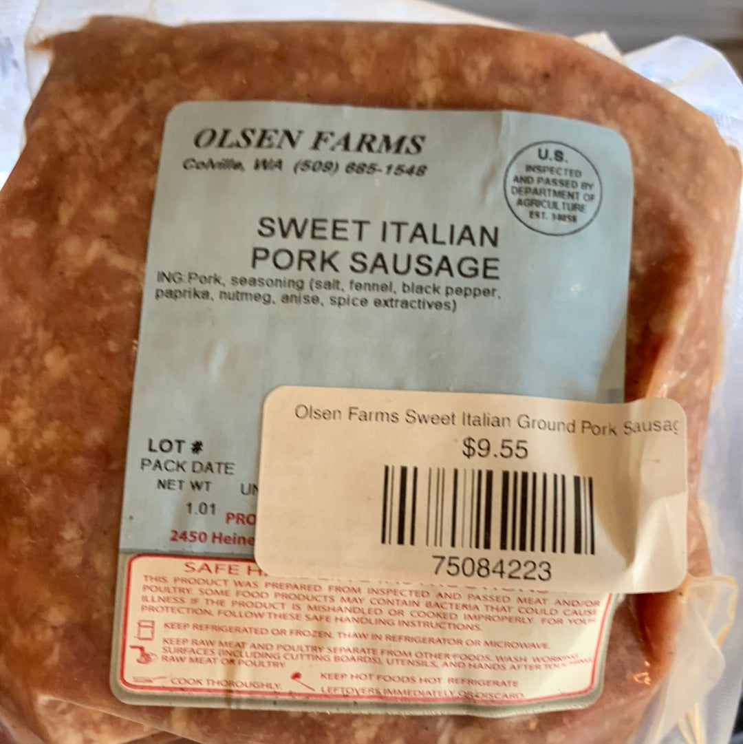 Olsen Farms Sweet Italian Ground Pork Sausage