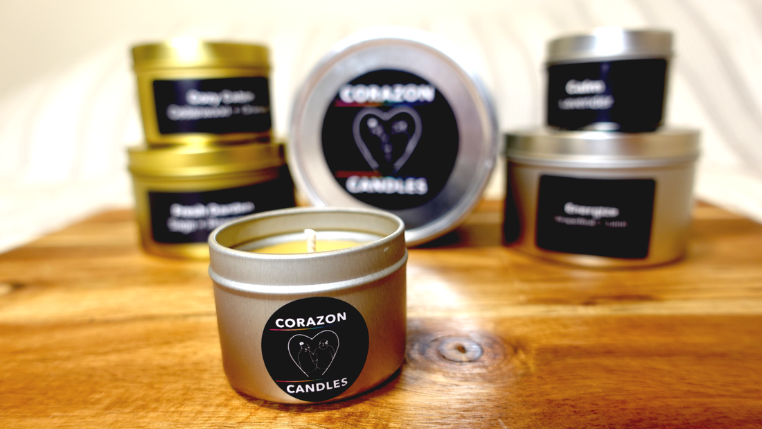 Corazon Candles 2oz Tin 3-Packs