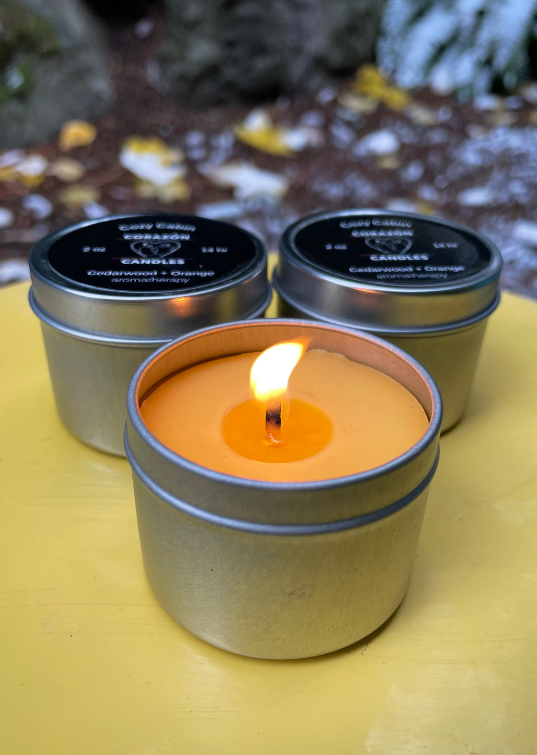 Corazon Candles 4oz Tin